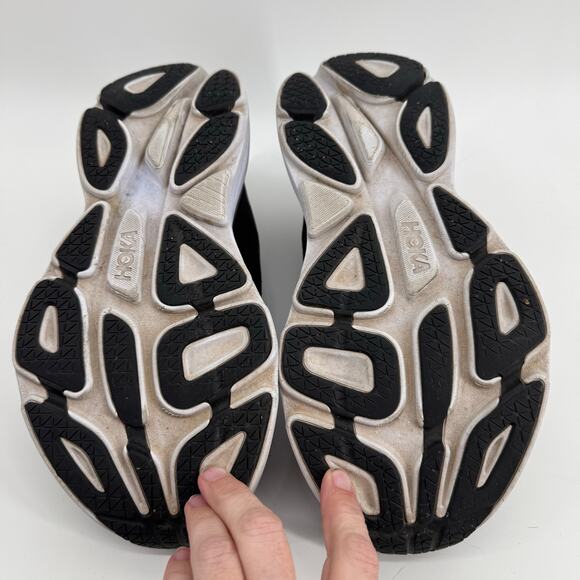 HOKA Bondi 8 Black White Women’s Running Shoes Size 9B Cushioned Sneakers - Picture 7 of 7